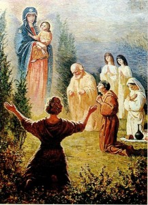 Obraz zasłona dla wizerunku Matki Bożej Wychowawczyni  